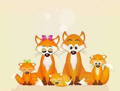 红狐狸的家庭