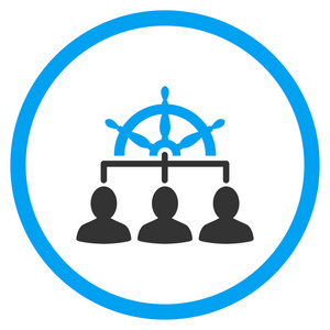 工作人员管理圆形的图标照片