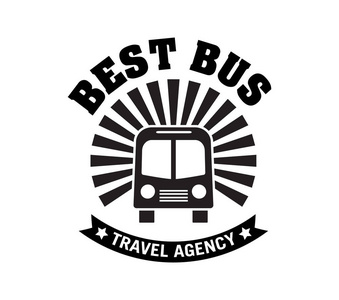 公共汽车旅行和旅游旅游徽标图片
