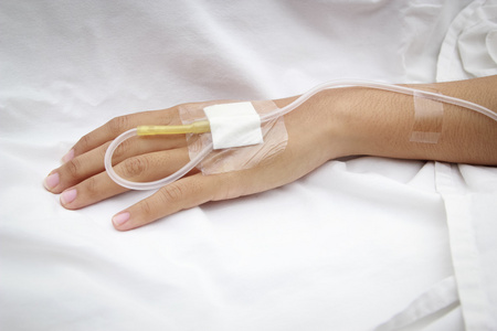 静脉注射生理盐水住院病人(iv)照片
