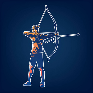 射箭.体育会徽照片