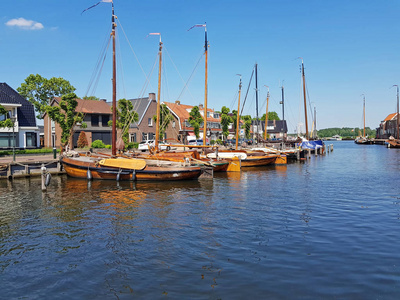 荷兰 Spakenburg 港的帆船