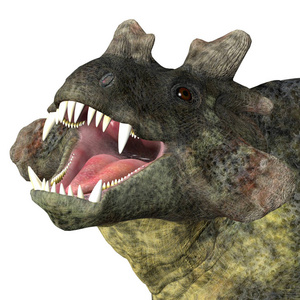 Estemmenosuchus 是 therapsid 的一种杂食性恐龙, 生活在俄罗斯的二叠纪时期。