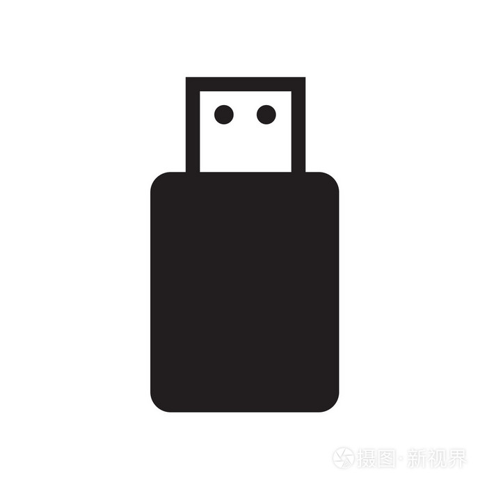 usb 平面图标，支持向量设计 eps10插画-正版商用图片0pnrsp-摄图新视界