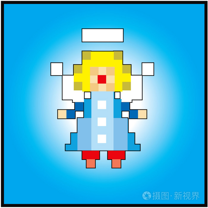 像素小天使贺卡