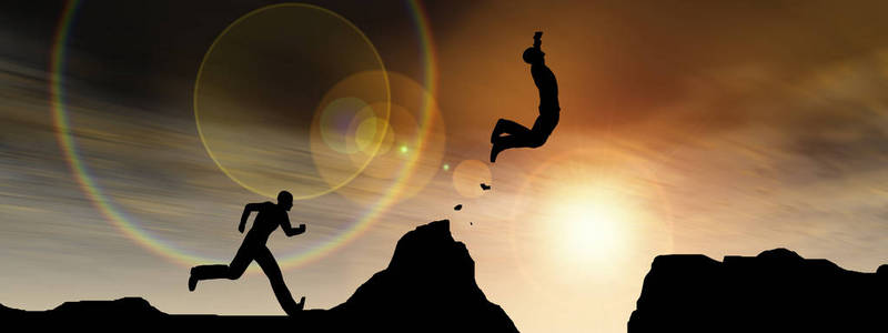 成功快乐的商人跳图片