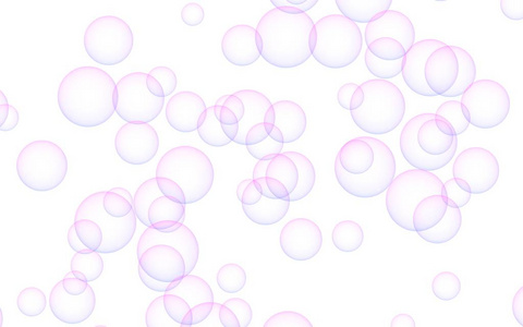 浅色底色与粉红色气泡。墙纸, 质地与气泡。3d 插图