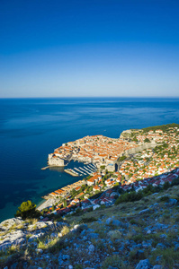 宁静的大海primosten 克罗地亚欧洲.