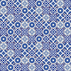 影子成精时尚无缝图案拼凑而成照片