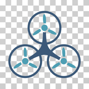 空气 Tricopter 矢量图标