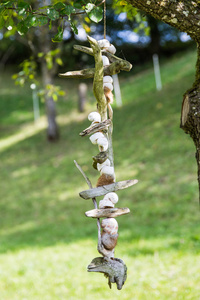 自制干木和蜗牛树吊饰