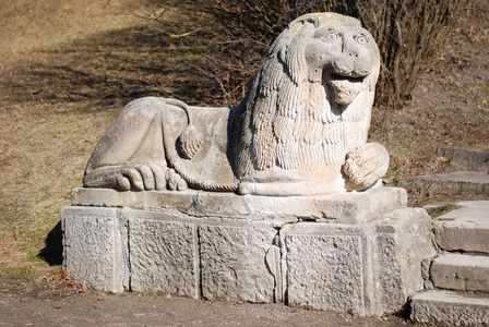 雕塑的狮子