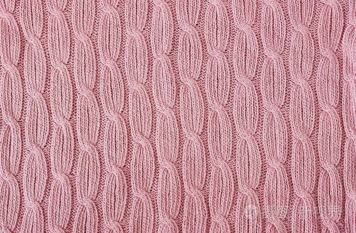 浅粉色针织羊毛纹理背景