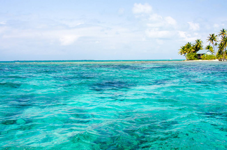 伯利兹加勒比海的热带和天堂小岛中美洲