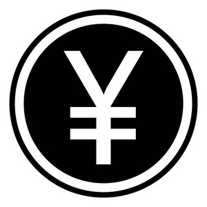 日本人民币中国图标孤立的标志符号照片