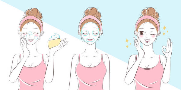 洗脸卡通图片-洗脸卡通素材-洗脸卡通插画-摄图新视界