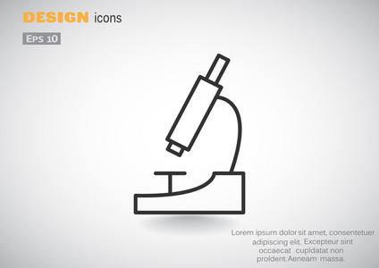 显微镜简单 web 图标