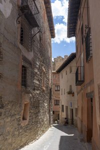 中世纪的村庄的西班牙，萨拉戈萨省 Albarracn