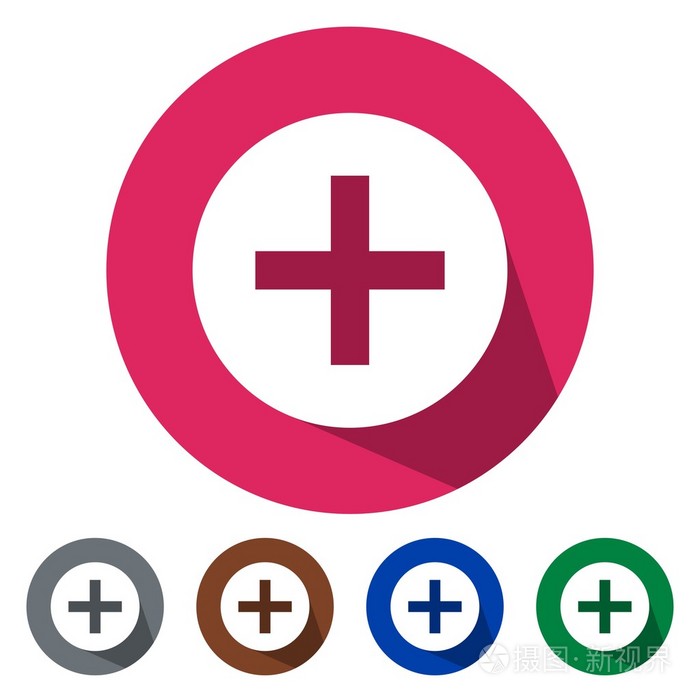 平面图标添加按钮