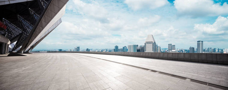 与城市风貌的现代城市的空楼