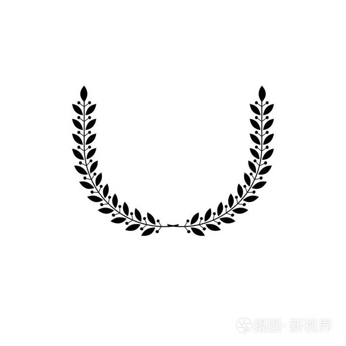 桂冠花纹章元素
