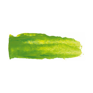 黄色和绿色油漆涂抹矢量画笔。 清漆