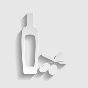 黑橄榄支橄榄油瓶标志图片