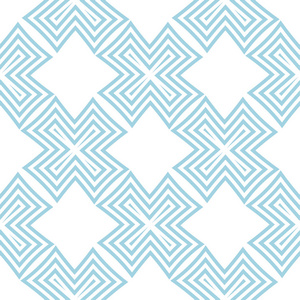 白色和海军蓝色几何装饰品。网络纺织品和墙纸无缝模式