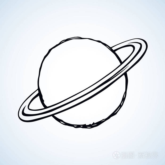 白色天空背景下的巨型双核气体球体形状概述科幻用户界面研究的概念