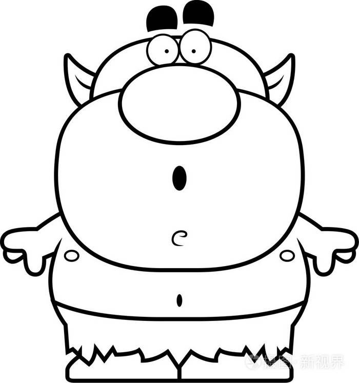 卡通惊讶地精插画-正版商用图片0pptob-摄图新视界