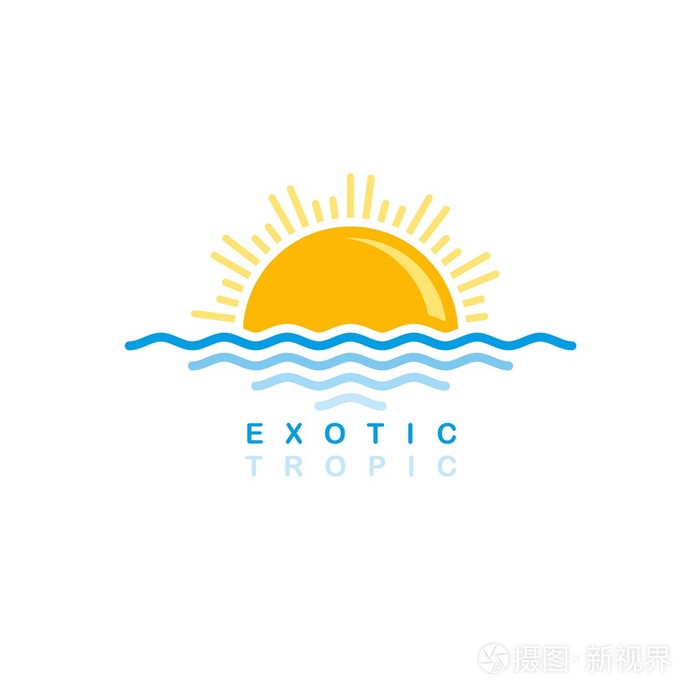 日落的 logo 标志