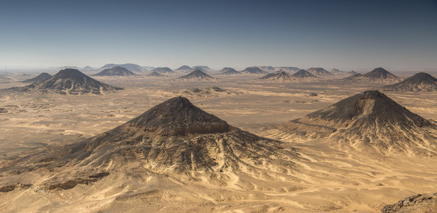 埃及沙漠。偏僻的地区