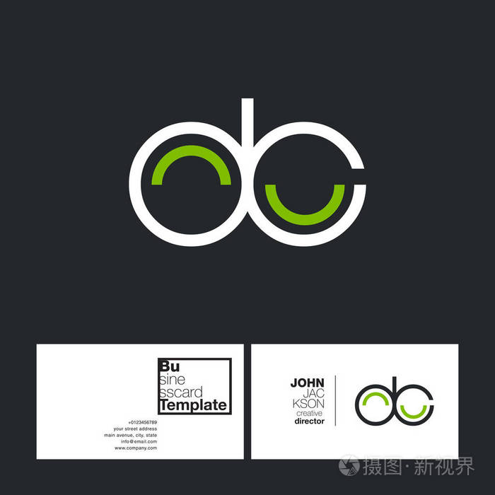 圆的字母商标直流