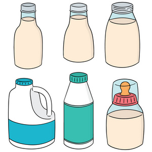 卡通手绘牛奶瓶图片