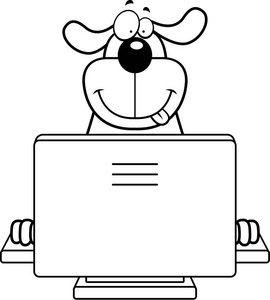 卡通狗计算机