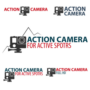设置操作相机标志。活跃的体育的相机。超角 4 k