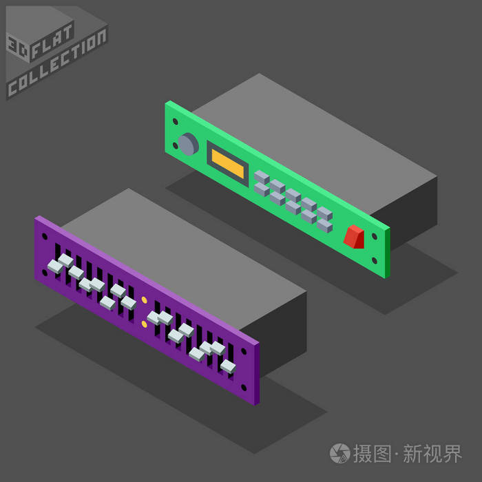 3d 等距平机架处理器和均衡器