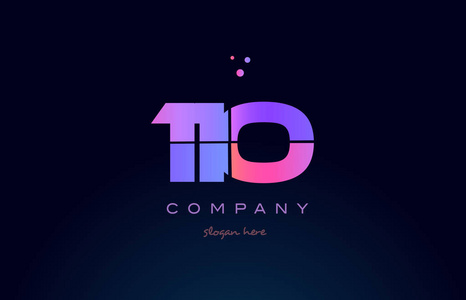 110 粉色洋红色紫色数字位数数字标识图标矢量照片