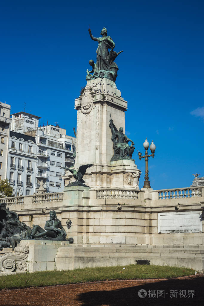 国会广场 (广场 congreso),在阿根廷布宜诺斯艾利斯,阿根廷国会面对一