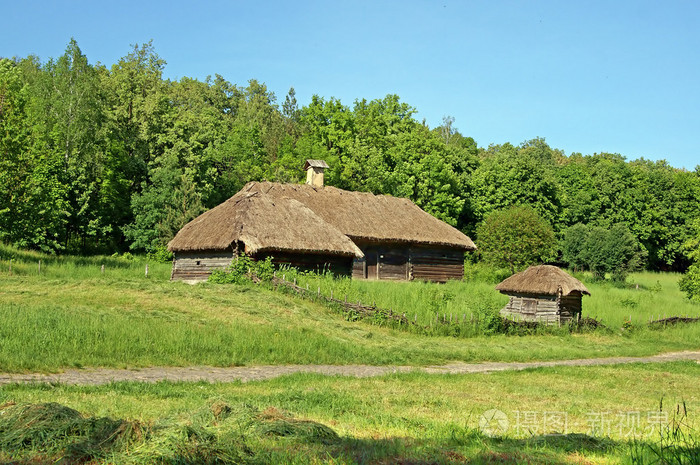 在乌克兰的老传统房子