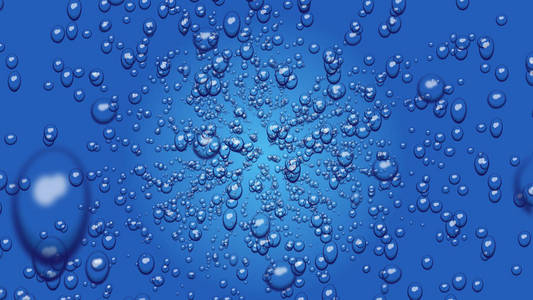 水中的气泡抽象