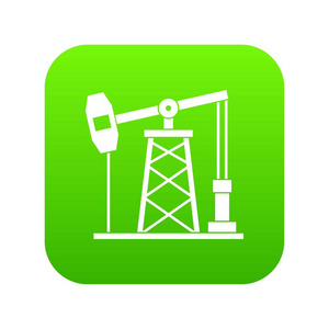 油井架图标数字绿色