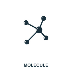 分子图标。线条样式图标设计。Ui。分子图标的例证。象形文字被隔离在白色。准备用于网页设计, 应用软件, 打印