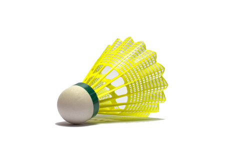 羽毛球 batminton 在写背景下被隔离