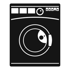 洗衣机图标, 简单样式