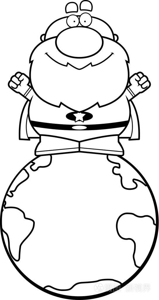 超级英雄拯救世界插画-正版商用图片0pqzqw-摄图新视界