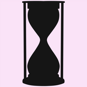 沙漏剪影图片