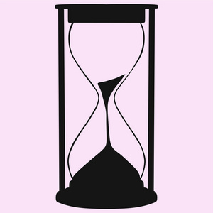 沙漏剪影图片