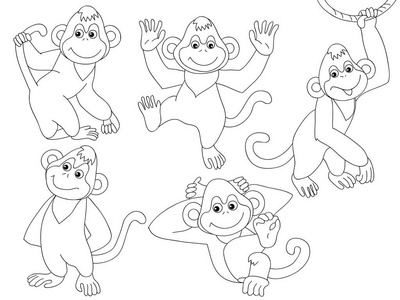 矢量猴子集