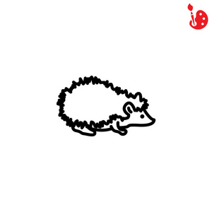 刺猬野生动物图标